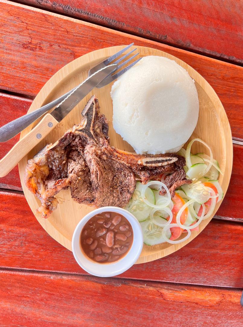Braai T-bone & beans